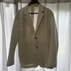 GU ベージュ テーラードジャケット パンツ　セットアップ