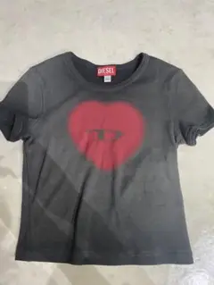 DIESEL ハートプリント Tシャツ ブラック Diesel ハートプリント Tシャツ | ブラック | FARFETCH JP