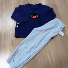 UNIQLO ピングー 刺繍 長袖 パジャマセット 100