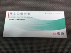 東急　株主優待冊子　最新　109シネマチケットは除外　メルカリ便発送