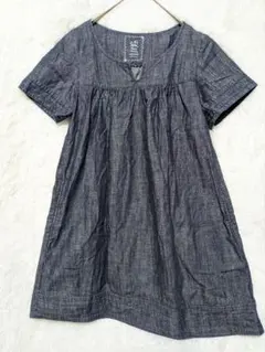 as know as pinky 半袖ひざ丈デニムワンピース 美品