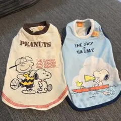 PEANUTS犬用Tシャツ2枚セット　ペットパラダイス　3S