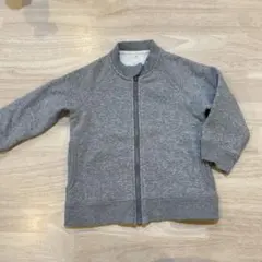 グレー ジップアップジャケット サイズ100
