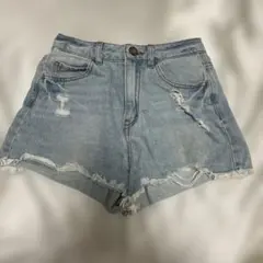 SUREVE デニムショートパンツ ライトブルー
