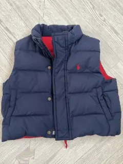 ラルフローレン　ダウンベスト　100 ネイビー