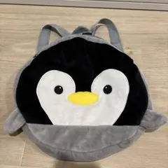 ペンギン　リュック 小型 柔らかい素材　ふわふわ　ぬいぐるみ