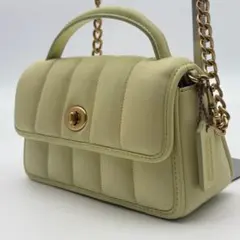 【希少】COACH ウィズ キルティング 2WAY ショルダーバッグ レザー
