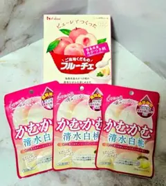【限定販売】 フルーチェ 福島県産あかつき桃 ＆かむかむ清水白桃 30g×3袋のサムネイル