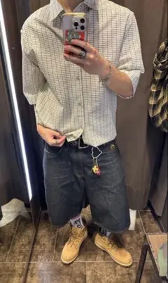 ZARA 半袖シャツ　短丈　cityboyのサムネイル