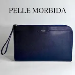 【極美品】PELLE MORBIDA ペッレモルビダ クラッチバッグ L字ジップ