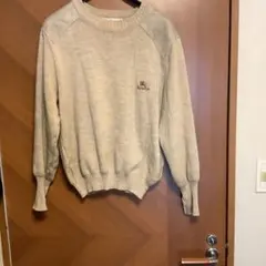 上質！90年代ビンテージburberryバーバリー コマンドーニット セーター