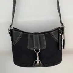 COACH シグネチャー ショルダーバッグ ブラックのサムネイル