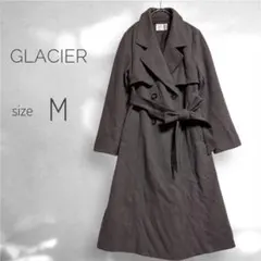 GLACIER グラシア ダブルブレスト トレンチコート M グレー