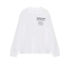ZARA ロングスリーブ　彫刻Tシャツ