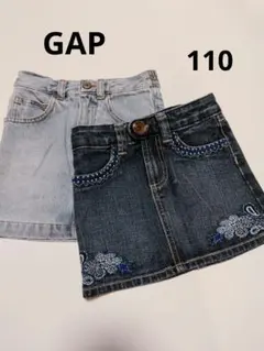 GAP　ギャップ　デニムスカート2点セット 110cm　女の子