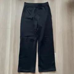【美品】パンツ 裏起毛フリース　ユニクロ　ブラック