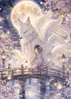 一作限り】月夜のゴシック白猫 白猫 ゴシック 猫アート K315 - メルカリ