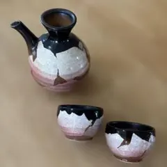萩焼 茶器揃6点セット やわらぎ窯造　和窯(やわらぎがま)共箱入り桐箱　未使用品 萩焼 茶器揃6点セット やわらぎ窯造 和窯(やわらぎがま)共箱入り桐箱