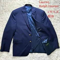 美品✨ローレン ラルフローレン 紺ブレザー 金ボタン テーラードジャケット L