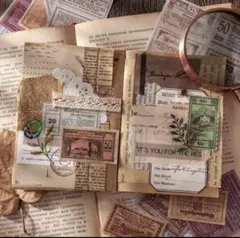 まとめ売り　海外製　大容量　コラージュ　ペーパー　紙　デザイン