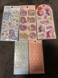 ハッピーフォンシール　ウォーターシール　タイル　シール 4枚セット　サンリオ