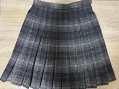 神村学園　プリーツスカート グレー系チェック