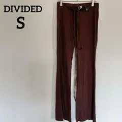 DIVIDED H&M 【S】ブラウン ワイドパンツ 茶色　ボトムス