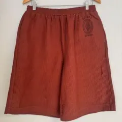 新品未使用タグ付ジェラートピケオム　ワッフルハーフパンツLサイズ　ブラウンのサムネイル