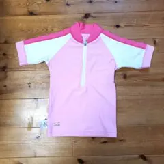 Mizuno ピンク 110 女の子向け ラッシュガードに