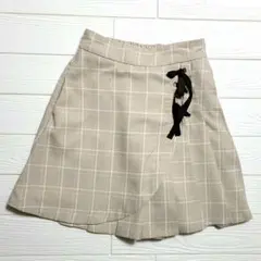 axes femme ボックスプリーツスカート風キュロット サイズM