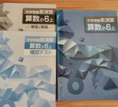 中学受験新演習 算数 小6 上 解答、解説、確認テスト