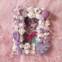 ホイップデコ トレカケース 量産型 リボン ハート 平成女児 紫 ピンク