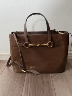 極美品 希少✨ GUCCI エナメル トートバッグ 茶色 - メルカリ