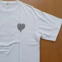 WEGO ハートロゴ Tシャツ ホワイト L