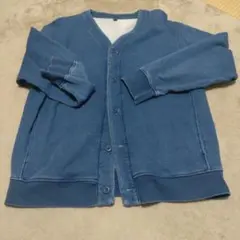 UNIQLO ボタン付きカーディガン XL ブルー