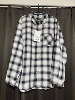 ワークマン オンブレチェックライト 長袖シャツ メンズ LLサイズ 新品未使用