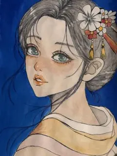 女性の肖像 油彩画 8号 F8 油絵 人物画#5 - メルカリ
