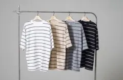 LookBook掲載 RHC “大人のリラックス着” コットンパイル地 ボーダーのサムネイル