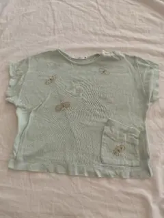値下げ　mina perhonen 蝶 刺繍 カットソー ライトグリーンのサムネイル