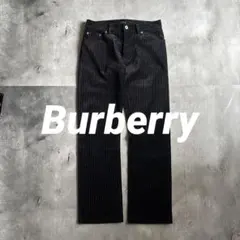 BURBERRY archive コーティングデニム ストレートデニム ブラック