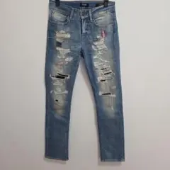 GUESS ANGELS SKINNY ダメージスキニーデニム - メルカリ