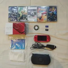 【ジャンク品】PSP-3000 レッド 本体＋おまけ