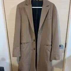 Milok ウール100% チェスターコート ベージュ メンズM ロングコートのサムネイル