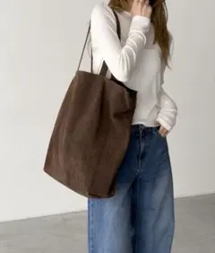 【美品】CANAL JEAN diggity スエード2wayバッグ　ブラウンのサムネイル
