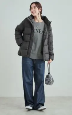 新品 *ダウンジャケット 細見え