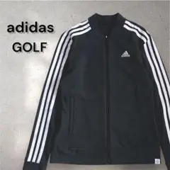 【美品】adidas GOLF スリーストライプス 長袖フルジップジャケット
