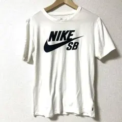 Nike SB ロゴプリント Tシャツ ホワイト　S