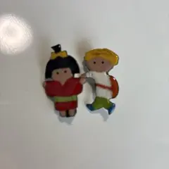 【美品】カラフルキャラクターバッチ