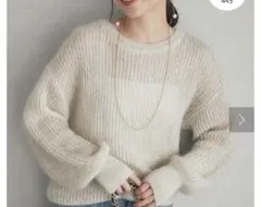 La boutique BonBon キッドモヘヤラメクルーニット お上品きらきら】キッドモヘアラメクルーニット | La boutique BonBon