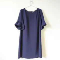 any SiS　ドレス　ワンピース　フレア袖　レース　オンワード